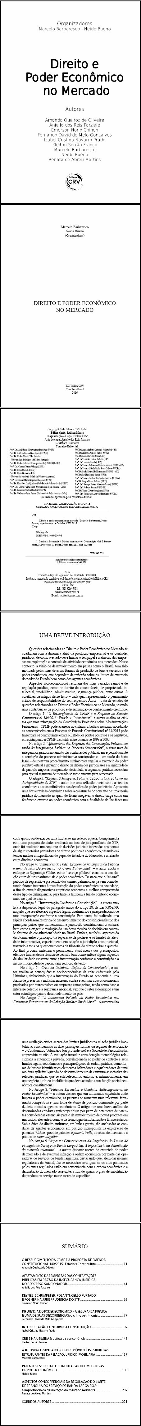 DIREITO E PODER ECONÔMICO NO MERCADO